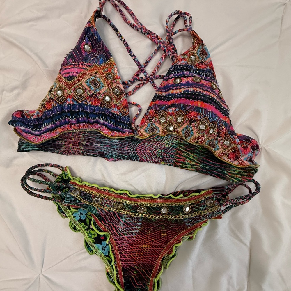 Reversible Multicolor Bikini Set - Picture 3 of 6